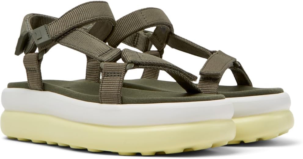 極美品【カンペール】ペロータス フロータ 25.5 サンダル ストラップ カーキ カンペール CAMPER PELOTAS FLOTA / サンダル （カーキ